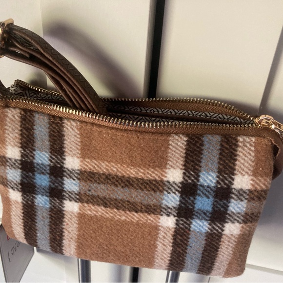 Plaid Crossbody / Clutch NWT - Picture 2 of 3